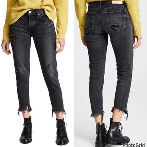 Moussy Vintage Kelley Distressed Black Jeans